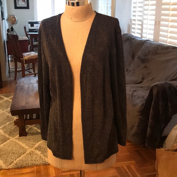 Teddy dressy, knit like, sparky cardigan top - Picture 3 of 6